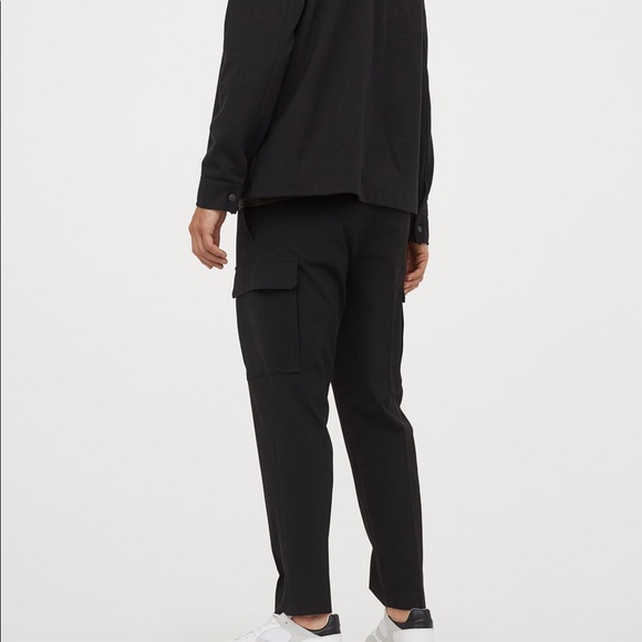 black h&m cargo pants